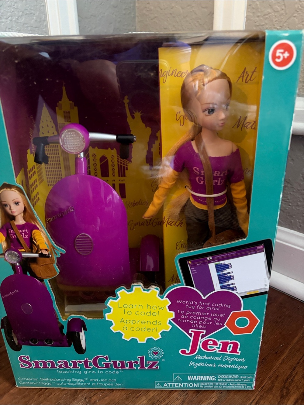 SMARTGURLZ Jen Coding Doll with Purple Scooter -